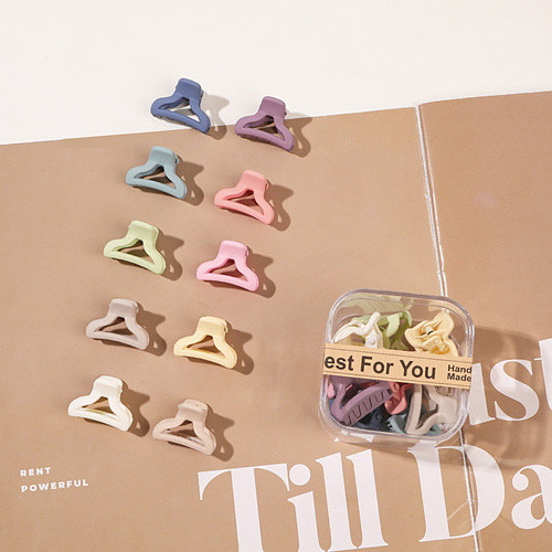  10pcs/Box Mini Hair Claw Clips Cute Fringe Hair Clip Set 33 Patterns Sweet Clips Hair Accessories for Women Gi