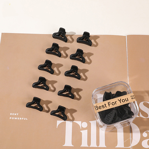  10pcs/Box Mini Hair Claw Clips Cute Fringe Hair Clip Set 33 Patterns Sweet Clips Hair Accessories for Women Gi