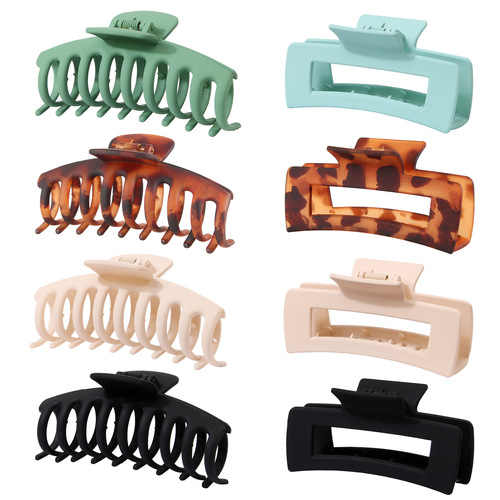 8pcs sets Claw clips 4 Inch Nonslip Large Hair Clips for Thick Hair Women Claw Clips