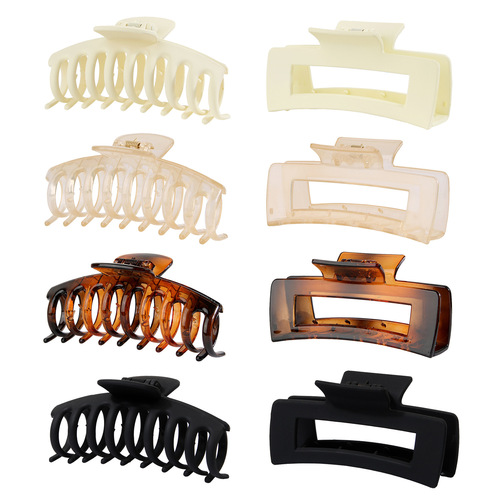 8pcs sets Claw clips 4 Inch Nonslip Large Hair Clips for Thick Hair Women Claw Clips