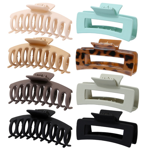 8pcs sets Claw clips 4 Inch Nonslip Large Hair Clips for Thick Hair Women Claw Clips