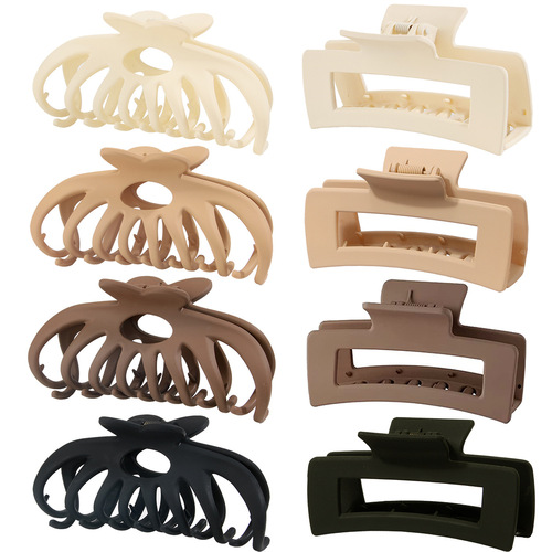 8pcs sets Claw clips 4 Inch Nonslip Large Hair Clips for Thick Hair Women Claw Clips