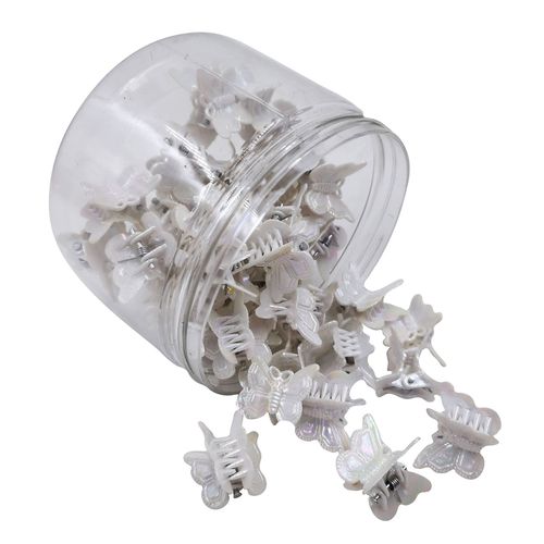 HC54D  New Arrival Candy Color Children Lovely Butterfly Sweet Hair Claw Clip Mini Size Hair Claw Pack In Box