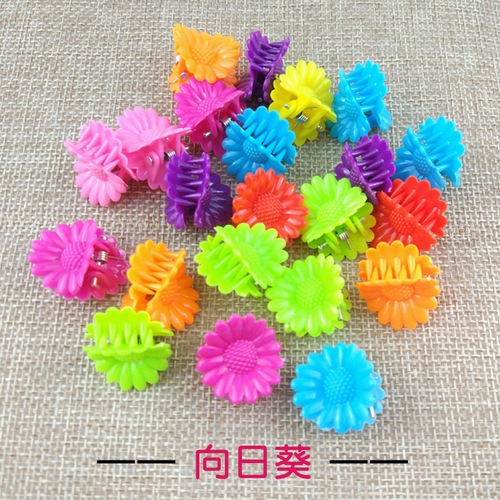 Flower Butterfly Shell Star Shape MINI Size  Hair Claw Clips For Kids Baby Plastic