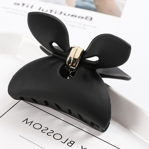  Hot Sale Large Size Cloth Bag Exterior Hollow Out Plastic Claw Clip Fashion Hair accessories Matte Bowknot Cla