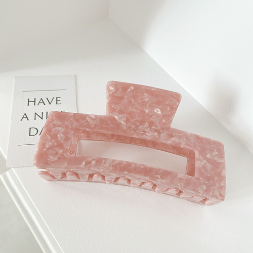13cm  Large square cellulose acetate hair clip Big Hair Claw Clips For Women