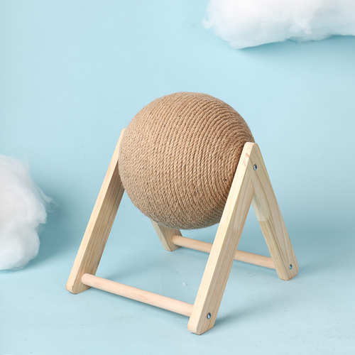 Cat Scratching Ball Toy Kitten Sisal Rope Ball Board Crushing Foot Toy Cat Scratch Abrasion Resistant Pet Furniture Supp