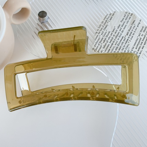 13cm Clip big size Ins Hair Accessories rectangle Hairpin Chain Fashion Hair Plastic Claw Clip