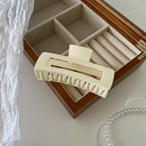 13cm Clip big size Ins Hair Accessories rectangle Hairpin Chain Fashion Hair Plastic Claw Clip
