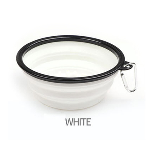 Portable Foldable Buckle Pet Dog Puppy Slow Feeding Bowl Feeder Food Grade Pet Bowl