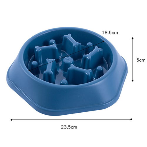All-Season Anti-skid Anti-choke plastic Dog Pet Slow Food feeder Bowl