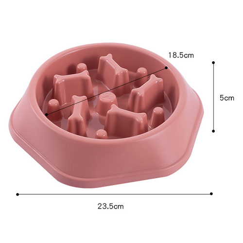 All-Season Anti-skid Anti-choke plastic Dog Pet Slow Food feeder Bowl