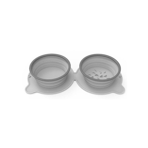 Silicone Dog feeder Slow eating Pet Bowl Portable Travel Pet Water Bowl