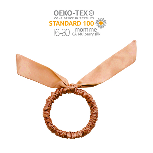 Arrival rabbit ears hair ornaments silk pure color elastic hair band hot sale silk hair scrunchies