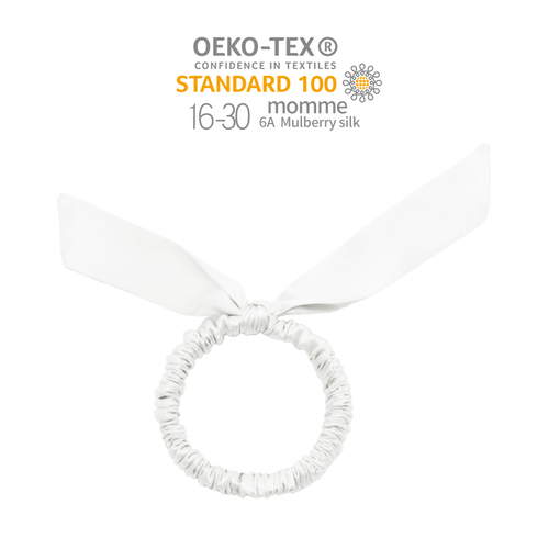 Arrival rabbit ears hair ornaments silk pure color elastic hair band hot sale silk hair scrunchies