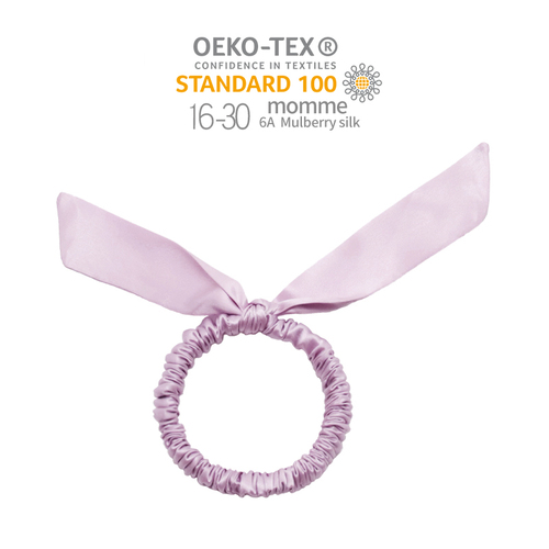 Arrival rabbit ears hair ornaments silk pure color elastic hair band hot sale silk hair scrunchies