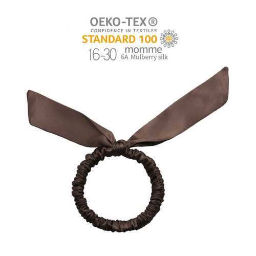 Arrival rabbit ears hair ornaments silk pure color elastic hair band hot sale silk hair scrunchies
