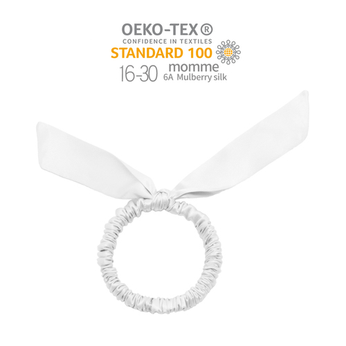Arrival rabbit ears hair ornaments silk pure color elastic hair band hot sale silk hair scrunchies