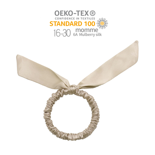 Arrival rabbit ears hair ornaments silk pure color elastic hair band hot sale silk hair scrunchies