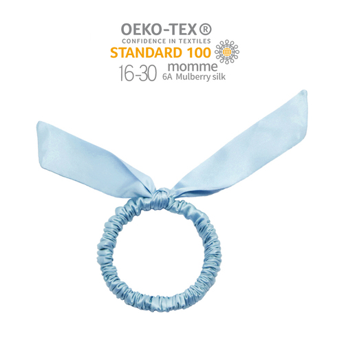 Arrival rabbit ears hair ornaments silk pure color elastic hair band hot sale silk hair scrunchies