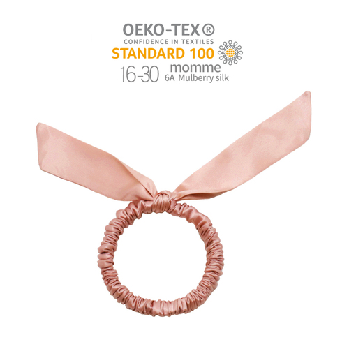 Arrival rabbit ears hair ornaments silk pure color elastic hair band hot sale silk hair scrunchies