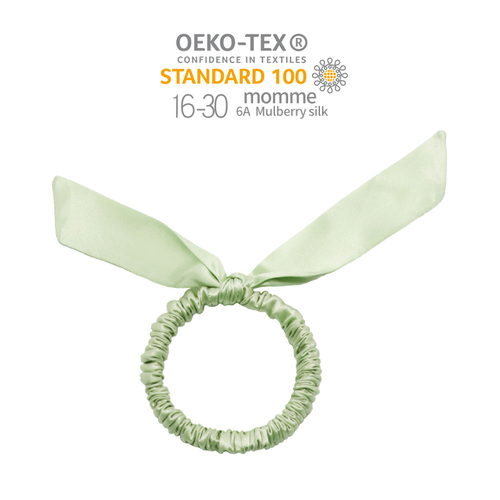 Arrival rabbit ears hair ornaments silk pure color elastic hair band hot sale silk hair scrunchies