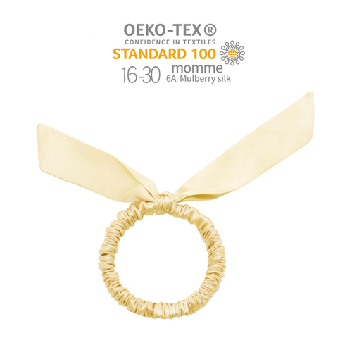 Arrival rabbit ears hair ornaments silk pure color elastic hair band hot sale silk hair scrunchies