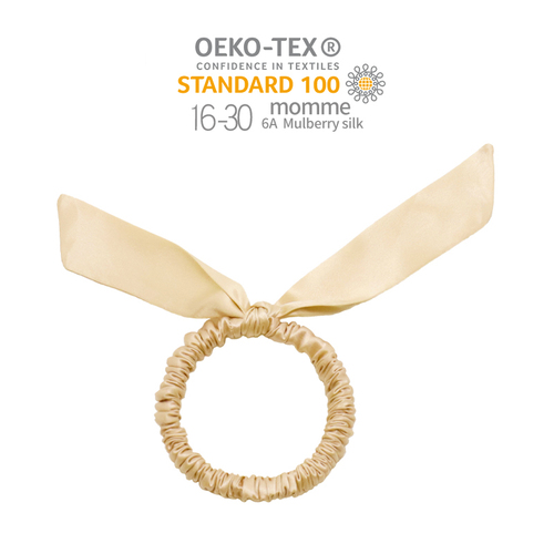Arrival rabbit ears hair ornaments silk pure color elastic hair band hot sale silk hair scrunchies
