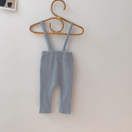 Spring High Waist Leggings for Toddlers Baby Overalls, Ribbed Fabric Pants, Stylish Infant Clothing 