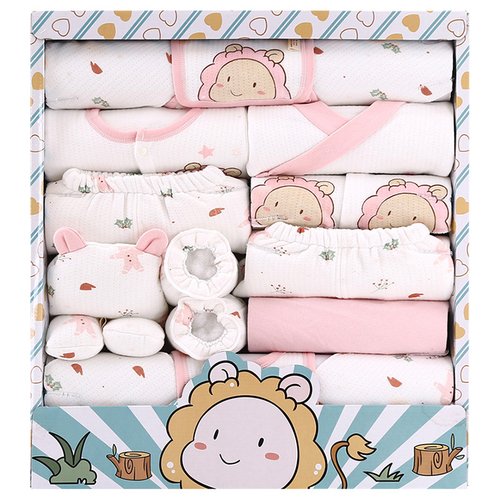 MICHLEY  Baby Clothes Newborn Gift Box Set Pure Cotton Thickening Suit Toddler Clothing Baby Clothes Set Girl