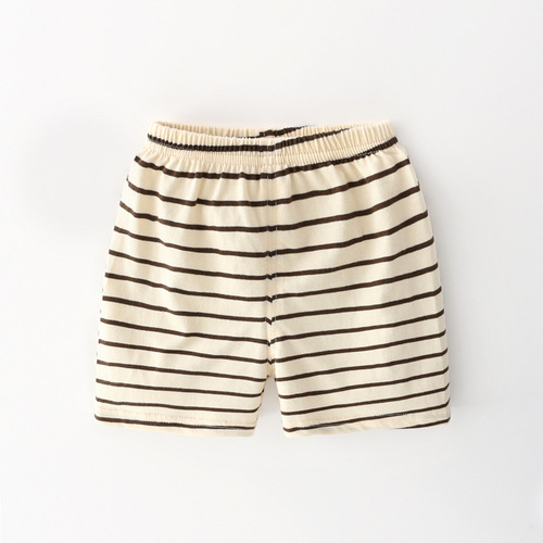 2022 New Boys' Summer Pure Cotton Thin Open Crotch Pants Baby Children's Comfortable Shorts