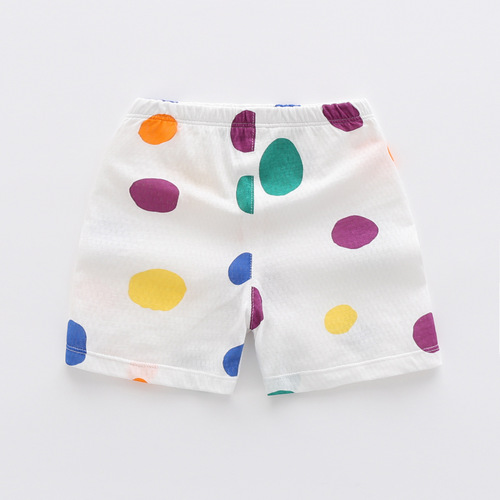 2022 New Boys' Summer Pure Cotton Thin Open Crotch Pants Baby Children's Comfortable Shorts