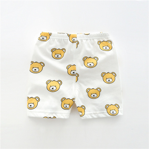 2022 New Boys' Summer Pure Cotton Thin Open Crotch Pants Baby Children's Comfortable Shorts