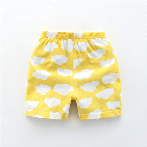 2022 New Boys' Summer Pure Cotton Thin Open Crotch Pants Baby Children's Comfortable Shorts