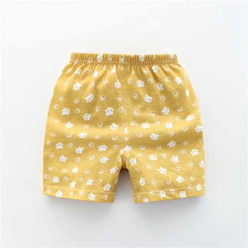 2022 New Boys' Summer Pure Cotton Thin Open Crotch Pants Baby Children's Comfortable Shorts