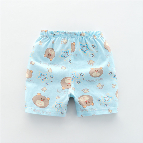 2022 New Boys' Summer Pure Cotton Thin Open Crotch Pants Baby Children's Comfortable Shorts