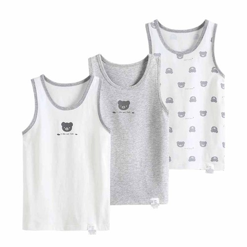  Simple Design Summer Casual Little Baby Sleeveless Boys Vest Cotton Kinds Clothing