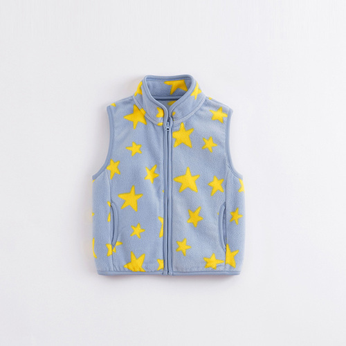 marc&janie 221108 Boys Girls' Spring Autumn Soft Polar Fleece Vest Autumn Infant Clothes Toddlers Waistcoats Plaid Baby 