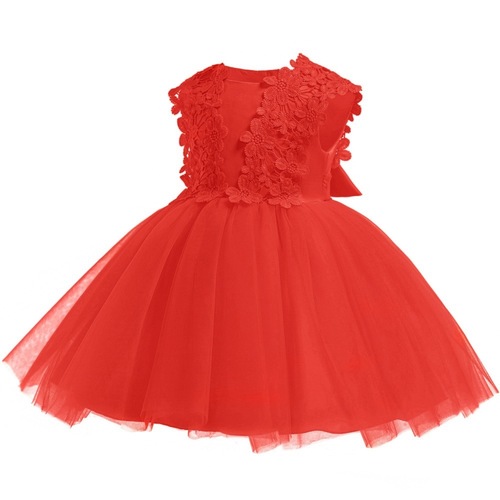 Fashion Children Baby Girl Summer Clothes Baby's First Birthday Lace Dress Girls Sleeveless Party Dress
