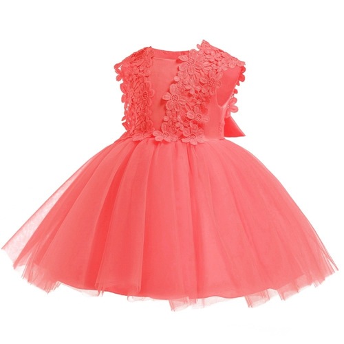 Fashion Children Baby Girl Summer Clothes Baby's First Birthday Lace Dress Girls Sleeveless Party Dress