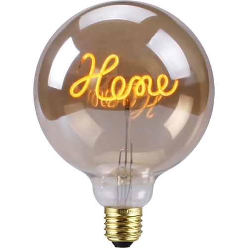 Hot sell E27 G125 dimmable Love letter text hang LED decorative LED light bulb decoration bulb