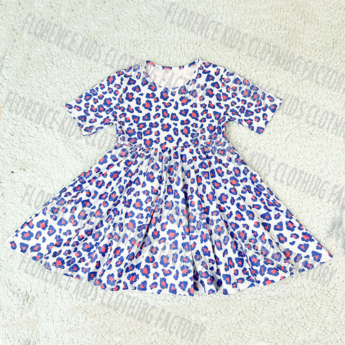 DH  vestido de bebe 4th os july fashion girls twirl dress latest children dress designs