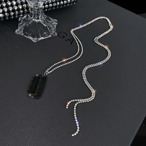 2021 New Flashing Diamond Chain Hairpin Braided Hair Headdress Tassel Hairpin High Sense Temperament Dirty Braided Hairb