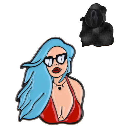 Bad Bunny Cute PVC Brooch pins for women Backpack Pins Personality Hat enamel Pin Charm Jewelry