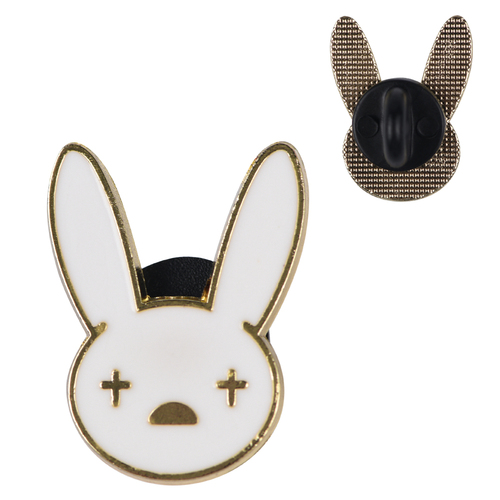 Bad Bunny Cute PVC Brooch pins for women Backpack Pins Personality Hat enamel Pin Charm Jewelry