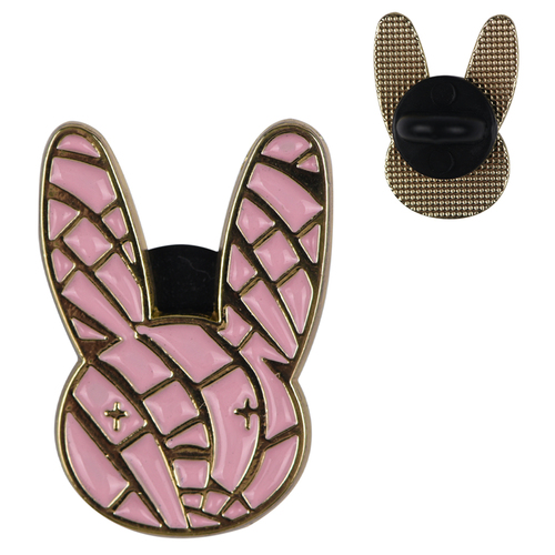Bad Bunny Cute PVC Brooch pins for women Backpack Pins Personality Hat enamel Pin Charm Jewelry