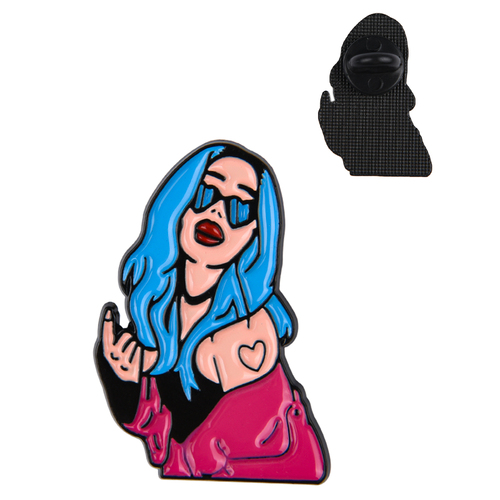 Bad Bunny Cute PVC Brooch pins for women Backpack Pins Personality Hat enamel Pin Charm Jewelry