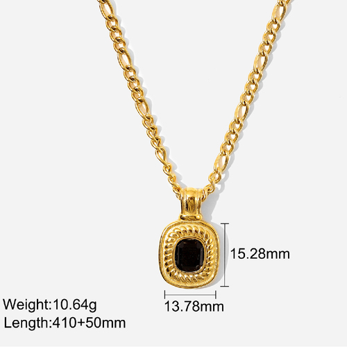 Fashion Jewelry Pendants Charm Necklace Gold Filled Jewelry Stainless Steel Necklace Accessories Women