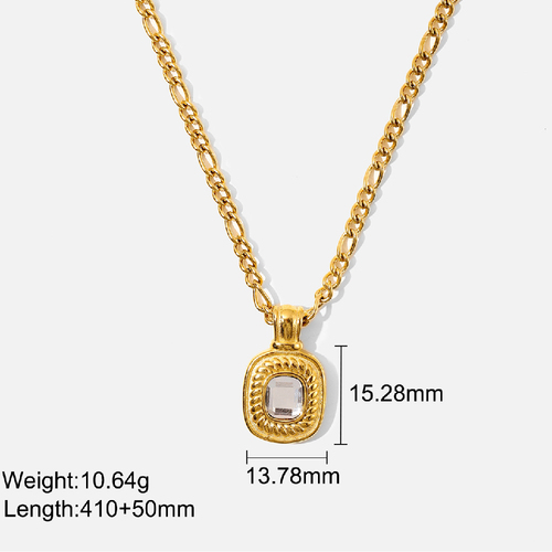 Fashion Jewelry Pendants Charm Necklace Gold Filled Jewelry Stainless Steel Necklace Accessories Women