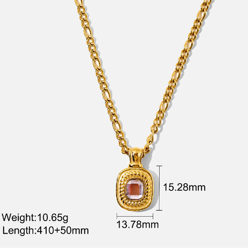 Fashion Jewelry Pendants Charm Necklace Gold Filled Jewelry Stainless Steel Necklace Accessories Women